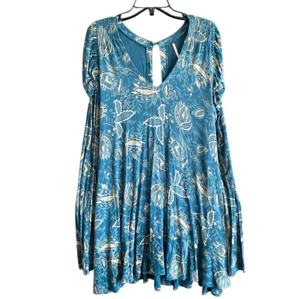 Free People Hello Lover Long Sleeve Mini Dress/Tunic. Size Medium